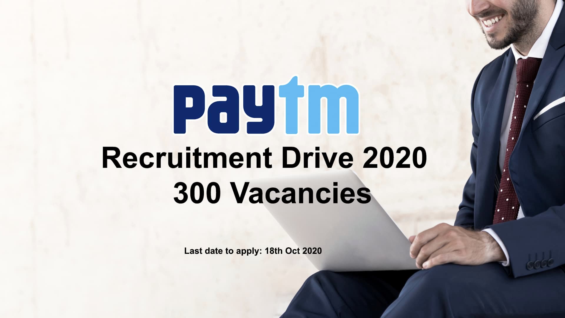 VTU Paytm Recruitment Drive 2020 | 300 Vacancies
